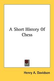 Cover of: A Short History Of Chess