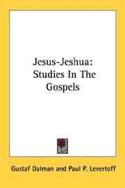Jesus-Jeshua by Gustaf Dalman