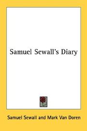 Samuel Sewall's diary by Samuel Sewall
