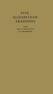 Cover of: Five Elizabethan tragedies