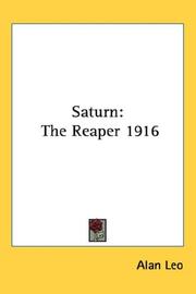 Cover of: Saturn: The Reaper 1916