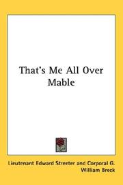 Cover of: That's Me All Over Mable
