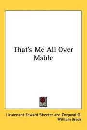 Cover of That's Me All Over Mable
