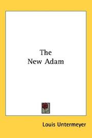 Cover of: The New Adam | Louis Untermeyer