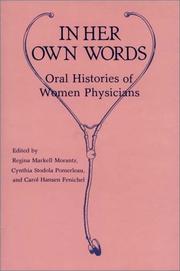 Cover of: In her own words: oral histories of women physicians