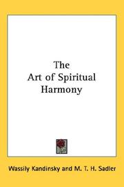 The art of spiritual harmony by Wassily Kandinsky
