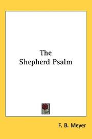 Cover of: The Shepherd Psalm by Meyer, F. B.