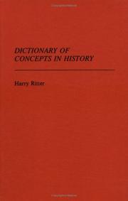 Cover of: Dictionary of concepts in history