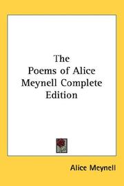 Cover of: The Poems of Alice Meynell Complete Edition