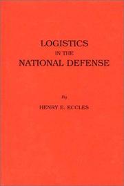 Logistics in the national defense by Henry Effingham Eccles