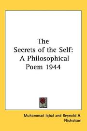 Cover of: The Secrets of the Self: A Philosophical Poem 1944