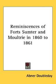 Cover of: Reminiscences of Forts Sumter and Moultrie in 1860 to 1861