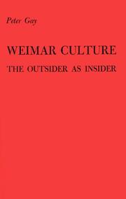 Cover of: Weimar culture by Peter Gay