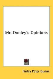 Cover of: Mr. Dooley's opinions