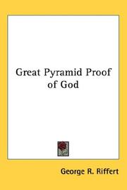 Cover of: Great Pyramid Proof of God