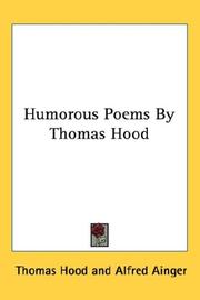 Cover of: Humorous Poems By Thomas Hood