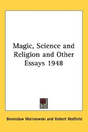 Cover of: Magic, Science and Religion and Other Essays 1948