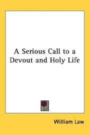 Cover of: A Serious Call to a Devout and Holy Life by William Law