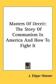 Masters of deceit by John Edgar Hoover