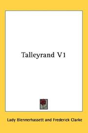 Cover of: Talleyrand V1