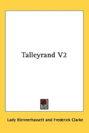 Cover of: Talleyrand V2