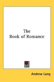 Cover of: The Book of Romance | Andrew Lang
