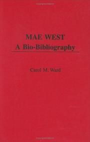 Cover of: Mae West: a bio-bibliography