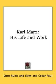 Cover of: Karl Marx by Otto Rühle
