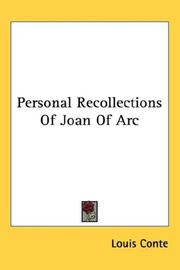 Cover of: Personal Recollections Of Joan Of Arc by Mark Twain