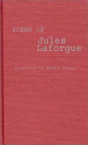 Cover of: Poems of Jules Laforgue
