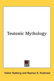 Cover of: Teutonic Mythology by Viktor Rydberg