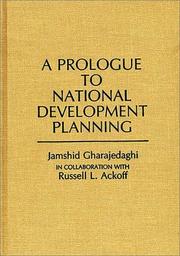 Cover of: A prologue to national development planning