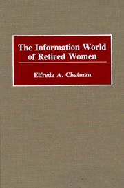 Cover of: The information world of retired women