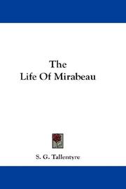 Cover of: The Life Of Mirabeau by S. G. Tallentyre