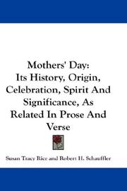 Front cover of Mothers' Day by Unknown