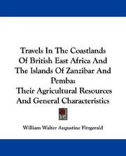 Cover of Travels In The Coastlands Of British East Africa And The Islands Of Zanzibar And Pemba