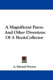Cover of: A Magnificent Farce by A. Edward Newton