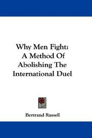 Cover of: Why Men Fight by Bertrand Russell