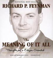 Cover of: The Meaning of It All by Richard Phillips Feynman