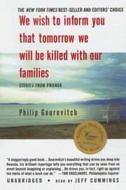 Cover of: We Wish to Inform You That Tomorrow We Will Be Killed with Our Families by 