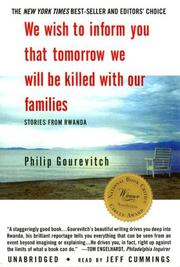 Cover of: We Wish to Inform You That Tomorrow We Will Be Killed with Our Families by 