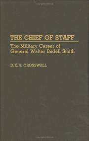 Cover of: The chief of staff by D. K. R. Crosswell