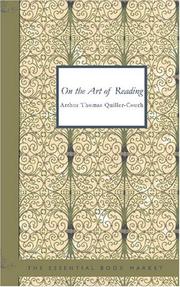 Cover of: On The Art of Reading by Arthur Quiller-Couch