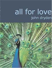 Cover of: All for Love (Large Print Edition) by John Dryden