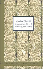 Cover of: Andrew Marvell by Augustine Birrell