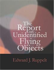 Cover of: The Report on Unidentified Flying Objects (Large Print Edition) by Edward J. Ruppelt