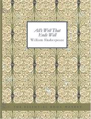 Cover of: All\'s Well That Ends Well (Large Print Edition) by William Shakespeare