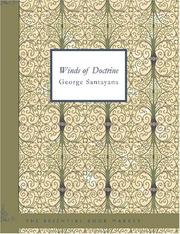 Cover of: Winds of Doctrine (Large Print Edition) by George Santayana