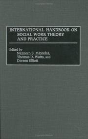 Cover of: International handbook on social work theory and practice