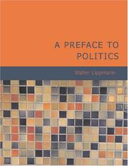 Cover of: A preface to politics